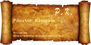 Pásztor Kisanna névjegykártya